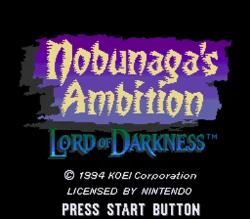 Lord of Darkness (USA) screen shot title